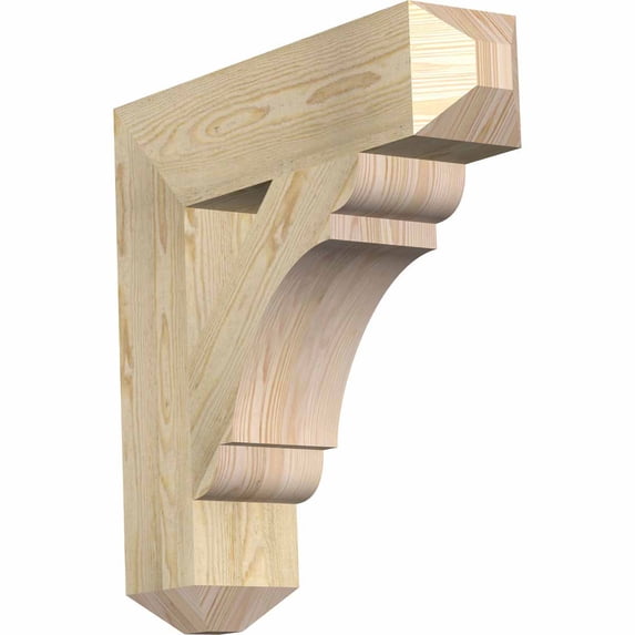 Ekena Millwork 6"W x 26"D x 26"H Olympic Craftsman Rough Sawn Bracket, Douglas Fir