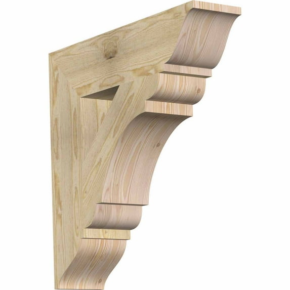 Ekena Millwork 6"W x 26"D x 26"H Olympic Traditional Rough Sawn Bracket, Douglas Fir
