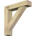thumbnail image 1 of Ekena Millwork 6"W x 26"D x 26"H Traditional Block Rough Sawn Bracket w/ Offset Brace, Douglas Fir, 1 of 25