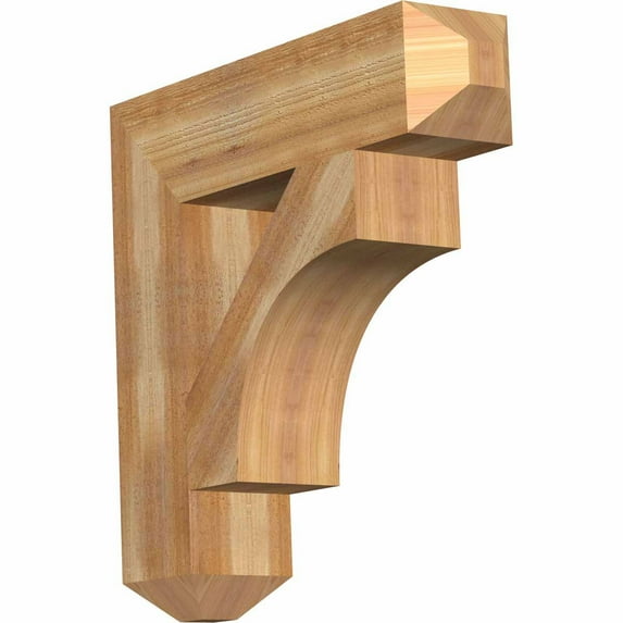 Ekena Millwork 6"W x 26"D x 26"H Westlake Craftsman Rough Sawn Bracket, Western Red Cedar