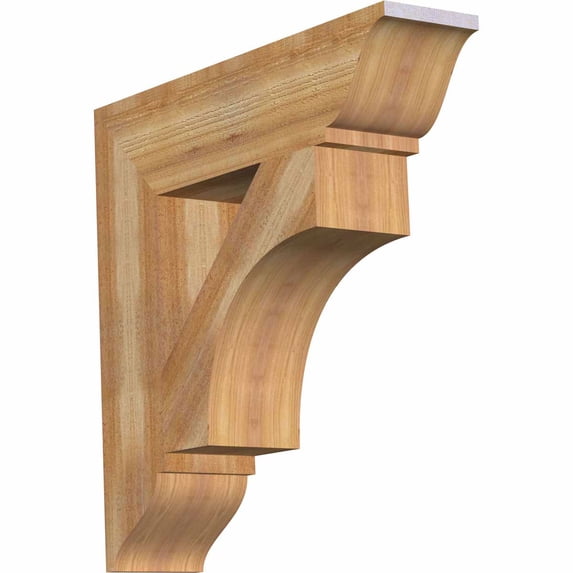 Ekena Millwork 6"W x 26"D x 26"H Westlake Traditional Rough Sawn Bracket, Western Red Cedar