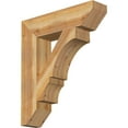 thumbnail image 1 of Ekena Millwork 6"W x 26"D x 30"H Balboa Slat Rough Sawn Bracket, Western Red Cedar, 1 of 4