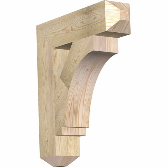 Ekena Millwork 6"W x 26"D x 30"H Imperial Craftsman Rough Sawn Bracket, Douglas Fir