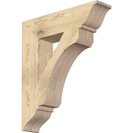 Ekena Millwork 6"W x 26"D x 30"H Legacy Traditional Rough Sawn Bracket, Douglas Fir