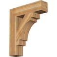 thumbnail image 1 of Ekena Millwork 6"W x 26"D x 30"H Merced Block Rough Sawn Bracket, Western Red Cedar, 1 of 25