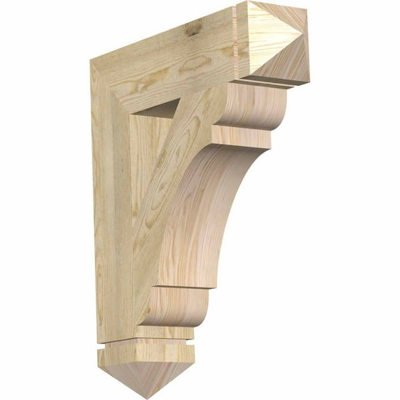 Ekena Millwork 6"W x 26"D x 30"H Olympic Arts & Crafts Rough Sawn Bracket, Douglas Fir