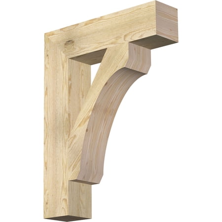 Ekena Millwork 6"W x 26"D x 34"H Legacy Block Rough Sawn Bracket, Douglas Fir