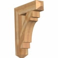 thumbnail image 1 of Ekena Millwork 6"W x 26"D x 34"H Merced Craftsman Rough Sawn Bracket, Western Red Cedar, 1 of 13