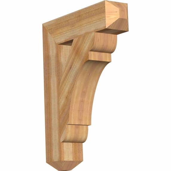 Ekena Millwork 6"W x 26"D x 34"H Olympic Craftsman Rough Sawn Bracket, Western Red Cedar