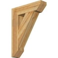 thumbnail image 1 of Ekena Millwork 6"W x 26"D x 34"H Traditional Slat Rough Sawn Bracket, Western Red Cedar, 1 of 4