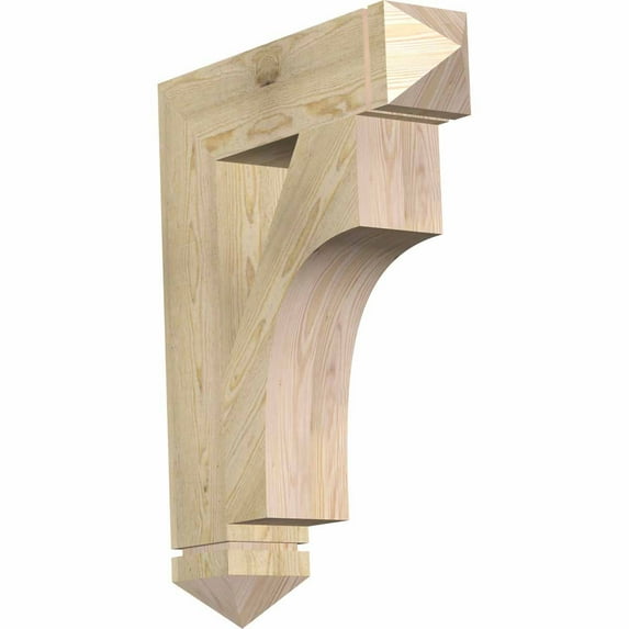 Ekena Millwork 6"W x 26"D x 34"H Westlake Arts & Crafts Rough Sawn Bracket, Douglas Fir
