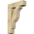 thumbnail image 1 of Ekena Millwork 6"W x 26"D x 38"H Funston Block Rough Sawn Bracket, Douglas Fir, 1 of 25