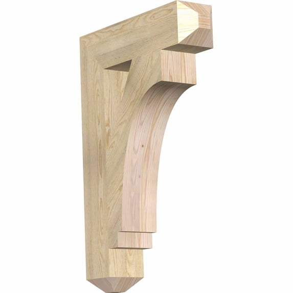 Ekena Millwork 6"W x 26"D x 38"H Imperial Craftsman Rough Sawn Bracket, Douglas Fir