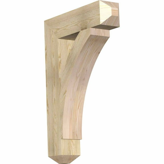 Ekena Millwork 6"W x 26"D x 38"H Thorton Craftsman Rough Sawn Bracket, Douglas Fir