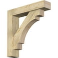 thumbnail image 1 of Ekena Millwork 6"W x 28"D x 28"H Merced Block Rough Sawn Bracket w/ Offset Brace, Douglas Fir, 1 of 25