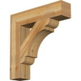 thumbnail image 1 of Ekena Millwork 6"W x 28"D x 28"H Olympic Block Rough Sawn Bracket, Western Red Cedar, 1 of 25