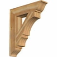 thumbnail image 1 of Ekena Millwork 6"W x 28"D x 32"H Balboa Traditional Rough Sawn Bracket, Western Red Cedar, 1 of 13