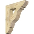 thumbnail image 1 of Ekena Millwork 6"W x 28"D x 32"H Funston Slat Rough Sawn Bracket, Douglas Fir, 1 of 4