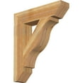 thumbnail image 1 of Ekena Millwork 6"W x 28"D x 32"H Funston Slat Rough Sawn Bracket, Western Red Cedar, 1 of 4
