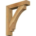 thumbnail image 1 of Ekena Millwork 6"W x 28"D x 32"H Imperial Block Rough Sawn Bracket w/ Offset Brace, Western Red Cedar, 1 of 25