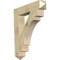 thumbnail image 1 of Ekena Millwork 6"W x 28"D x 32"H Merced Arts & Crafts Rough Sawn Bracket, Douglas Fir, 1 of 13