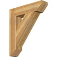 thumbnail image 1 of Ekena Millwork 6"W x 28"D x 32"H Traditional Slat Rough Sawn Bracket, Western Red Cedar, 1 of 4