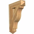 thumbnail image 1 of Ekena Millwork 6"W x 28"D x 36"H Funston Arts & Crafts Rough Sawn Bracket, Western Red Cedar, 1 of 13
