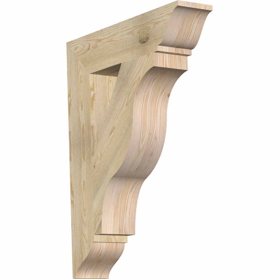 Ekena Millwork 6"W x 28"D x 36"H Funston Traditional Rough Sawn Bracket, Douglas Fir