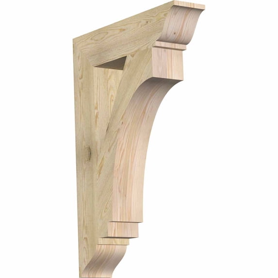 Ekena Millwork 6"W x 28"D x 40"H Imperial Traditional Rough Sawn Bracket, Douglas Fir