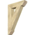 thumbnail image 1 of Ekena Millwork 6"W x 28"D x 40"H Traditional Slat Rough Sawn Bracket, Douglas Fir, 1 of 4