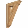 thumbnail image 1 of Ekena Millwork 6"W x 28"D x 40"H Traditional Traditional Rough Sawn Bracket, Western Red Cedar, 1 of 13