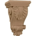 thumbnail image 1 of Ekena Millwork 6"W x 3 1/4"D x 8 1/4"H Thin Acanthus Leaf Corbel, Cherry, 1 of 4
