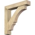 thumbnail image 1 of Ekena Millwork 6"W x 30"D x 30"H Balboa Block Rough Sawn Bracket w/ Offset Brace, Douglas Fir, 1 of 25