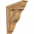 thumbnail image 1 of Ekena Millwork 6"W x 30"D x 30"H Funston Traditional Rough Sawn Bracket, Western Red Cedar, 1 of 13
