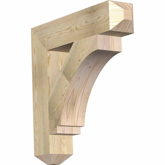 Ekena Millwork 6"W x 30"D x 30"H Imperial Craftsman Rough Sawn Bracket, Douglas Fir