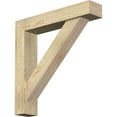 thumbnail image 1 of Ekena Millwork 6"W x 30"D x 30"H Traditional Block Rough Sawn Bracket w/ Offset Brace, Douglas Fir, 1 of 25