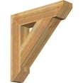 thumbnail image 1 of Ekena Millwork 6"W x 30"D x 30"H Traditional Slat Rough Sawn Bracket, Western Red Cedar, 1 of 4