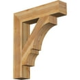 thumbnail image 1 of Ekena Millwork 6"W x 30"D x 34"H Balboa Block Rough Sawn Bracket, Western Red Cedar, 1 of 25