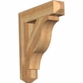 thumbnail image 1 of Ekena Millwork 6"W x 30"D x 34"H Funston Craftsman Rough Sawn Bracket, Western Red Cedar, 1 of 13