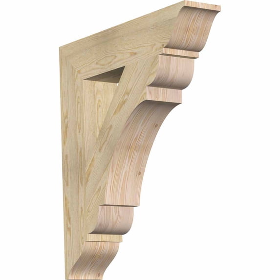 Ekena Millwork 6"W x 30"D x 34"H Olympic Traditional Rough Sawn Bracket, Douglas Fir