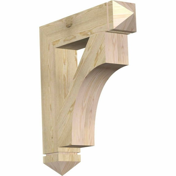 Ekena Millwork 6"W x 30"D x 34"H Westlake Arts & Crafts Rough Sawn Bracket, Douglas Fir