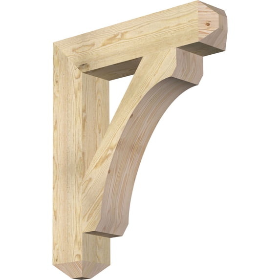 Ekena Millwork 6"W x 30"D x 36"H Legacy Craftsman Rough Sawn Bracket, Douglas Fir