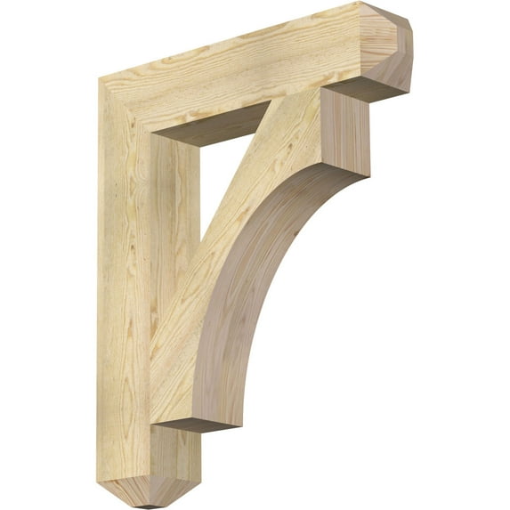 Ekena Millwork 6"W x 30"D x 36"H Westlake Craftsman Rough Sawn Bracket, Douglas Fir