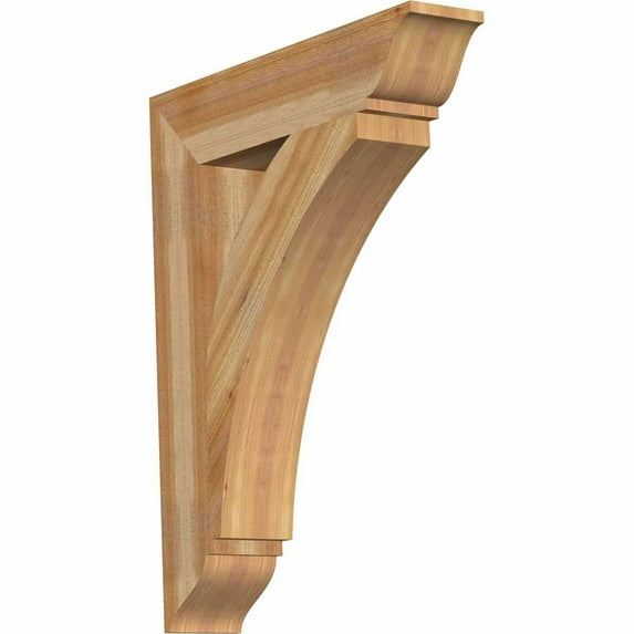 Ekena Millwork 6"W x 30"D x 38"H Thorton Traditional Rough Sawn Bracket, Western Red Cedar