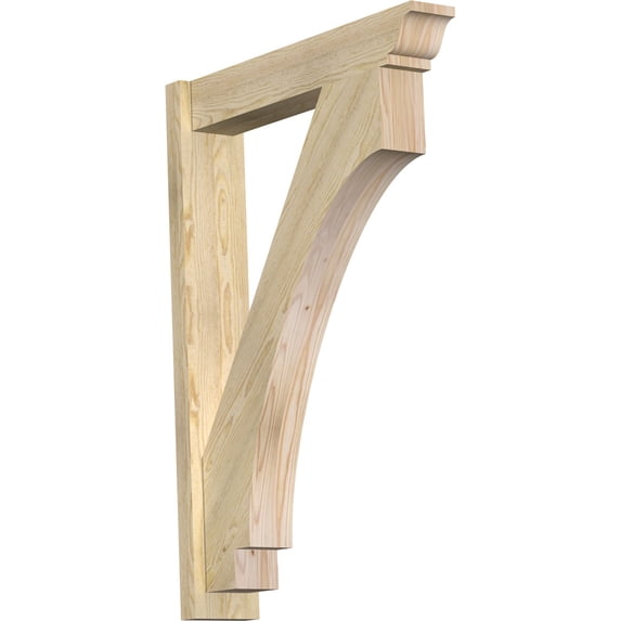 Ekena Millwork 6"W x 30"D x 42"H Imperial Rough Sawn Traditional Outlooker, Douglas Fir