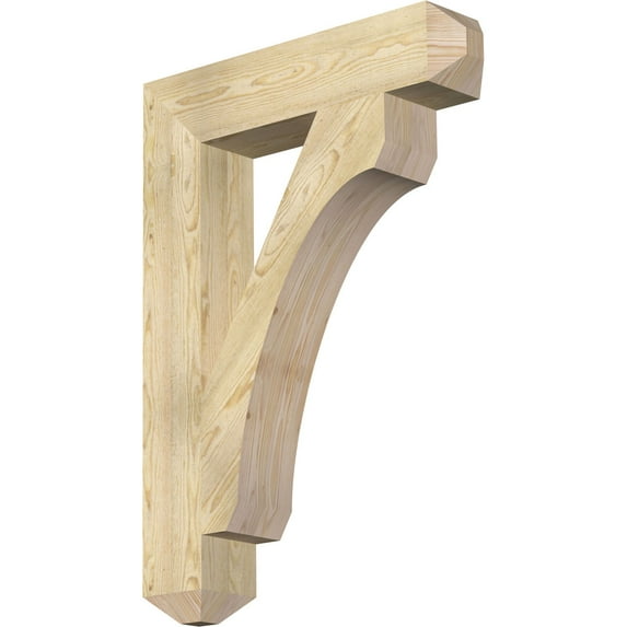 Ekena Millwork 6"W x 30"D x 42"H Legacy Craftsman Rough Sawn Bracket, Douglas Fir