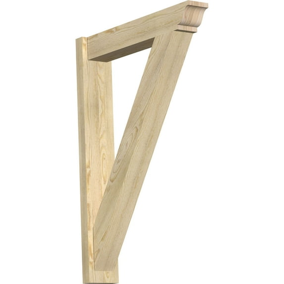 Ekena Millwork 6"W x 30"D x 42"H Traditional Rough Sawn Traditional Outlooker, Douglas Fir