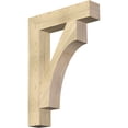 thumbnail image 1 of Ekena Millwork 6"W x 30"D x 42"H Westlake Block Rough Sawn Bracket, Douglas Fir, 1 of 4