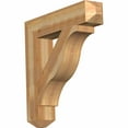 thumbnail image 1 of Ekena Millwork 6"W x 32"D x 32"H Funston Craftsman Rough Sawn Bracket, Western Red Cedar, 1 of 13