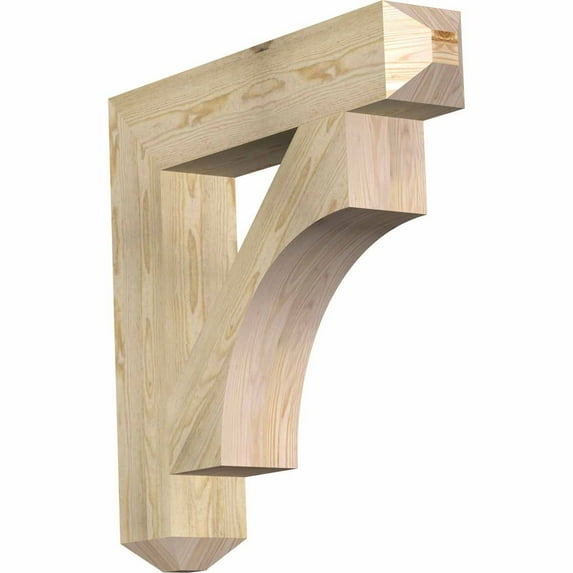Ekena Millwork 6"W x 32"D x 32"H Westlake Craftsman Rough Sawn Bracket, Douglas Fir